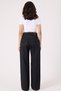 Women's High Waist Enzyme Washed Cotton Comfortable Dady Fit Jean Trousers Inner Length:82Cm - 6
