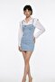Lycra Mini Danny Jean Dress Blue with H Accessories - 3