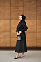 Women's Waist Tie Dress Black - 4
