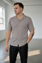Men's Smoke Gray Short Sleeve Wrap Shirt