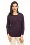 New Season Women's Middle Age and Up New Model Round Neck Lycra Mother Combed Cotton Blouse 30540 - 4