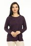 Women's Middle Age and Above New Model Round Collar Lycra Mother Combed Cotton Blouse 30550 - 4