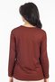 New Model 2024 Embroidered Round Neck Lycra Mother Combed Cotton Blouse 6450 - 4