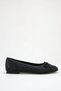 Romina; Black, Shiny Stone, Ballerina Shoes - 3