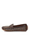 Coffee Stone Embroidered Women's Ballerinas - 4