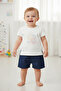 Tencel Shorts 2-Piece Set (Flower Girl) Blue - 4