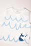 Single Jersey Shorts 2-Piece Set (Happy Fish) Blue - 3