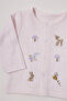 Interlock Pajama Set with Booties 2-Piece (Loves You) Lila - 2