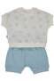 Muslin Shorts Pajama Set 2-Piece (Pillowy) Blue - 4