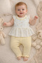 Ajurlu Pajama Set Without Booties, 3-Piece (Bloom) Yellow - 5