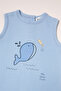 Süprem Jumpsuit Without Booties (Happy Fish) Blue - 3