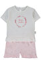 Interlock Shorts Pajama Set 2-Piece (Flower Garden) Pink