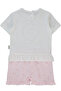 Interlock Shorts Pajama Set 2-Piece (Flower Garden) Pink - 2