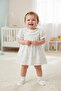 Woven Dress (Flowery) Ecru - 4