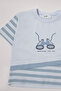 Single Jersey Shorts 2-Piece Set (New Route) Blue - 3