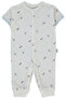 Ajurlu Mini Jumpsuit Without Booties (Palm in the Sea) Blue