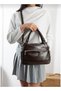 Women's Brown Shoulder Strap Crossbody Bag - 3