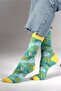 Lime Patterned Socks - 3