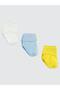 Baby 3-Piece Socks Set 0-6 Months Yellow - 5
