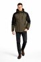 Men's Two-Color Fleece-Lined Hooded Coat - 3