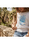 Turquoise Printed Girls Tank Top – Cotton, Stretchy, Elastic Waist Design - 8