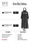 Women's Double Fabric Dress with Pockets - Black - 3