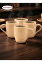 Stoneware Mug Set of 4 | Ceramic Coffee Mug Set for Tea, Coffee, and Hot Beverages | Microw - 5