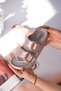Gli̇tza Shiny Textured Double Buckle Casual Women's Slippers - 8