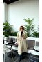 Women's Long Belted 4-Button Trench Coat – Water-Repellent Fabric - 5