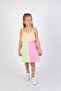Girl's Multicolor Above Knee Combed Beach-Pool-Sea Dress - 3