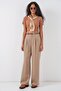 Bdart High Waist Pleated Palazzo Pants - 3