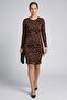 Women Animal Print Mini Dress, Multicolor