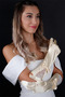 Elegant Modern Bridal Gloves with Bow Wedding Ceremony Evening Dress Accessory - 4