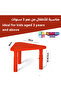 Adjustable Height Kids Plastic Table, Triangular Activity Study Table for Kindergarten Playroom - 4