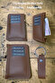 Women's Leather Zippered Card Holder Wallet Small Size - 5
