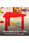 Adjustable Height Kids Plastic Table, Triangular Activity Study Table for Kindergarten Playroom - 5
