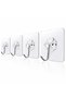 Ultra Strong Adhesive Wall Hanger Transparent Wall Hanger with Suction Cup Adhesive Hook 4 Pieces - 7
