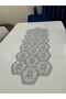 French Lace Luxury Tulle Guipure Stylish Single Silvery Runner 40X110 cm - 6