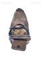 Genuine Leather Unisex 2 Compartments 4 Pockets Snap Closure Top Hidden Compartment Bodybag Body, Chest Bag - 5