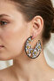 DAISY STONE HOOP EARRINGS