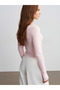 10842 V-Neck Cashmere Ultra Light Knitwear Sweater-Dust Pink - 2