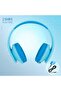 Kids Bluetooth Headphones, 85dB Limit, Foldable, Mic, Carry Case, Micro SD/TF - 4