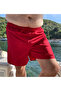 Men's Large Size Red Quick Dry Fabric Single Back Pocket Standard Size Swimsuit Swim Shorts - 4