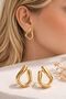 Women's Special Plated Pinch Earrings - 3