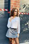 Women's shorts Slit mini skirt smoked - 4