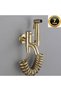 Bathroom Toilet Bidet Tap Spiral Bidet Special Cleaning Matte Gold Imported - 4