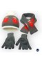Children's Fleece-Lined Knitwear Beanie Scarf Gloves Set of 3 - Thick Knitted Winter Gift Model - 6
