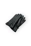 L-Xl Fur Lined Motorcycle Casual Winter Gloves - Model with Zipper and Buckle Style Detail - 4