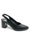 Norinda Genuine Leather Heeled Women's Classic Shoes Black - 3
