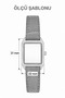 Dkf.2315A New Trend Silver Color Case Black Leather Strap Women's Watch - 5